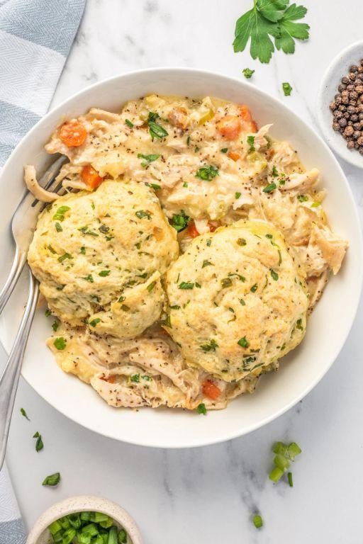 Southern-Style Cream of Chicken and Biscuits