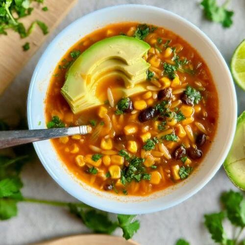 Southwest Black Bean and Crab Chowder