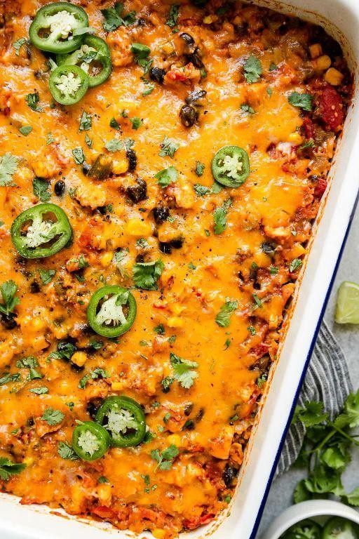 Southwest Chicken Quinoa Casserole