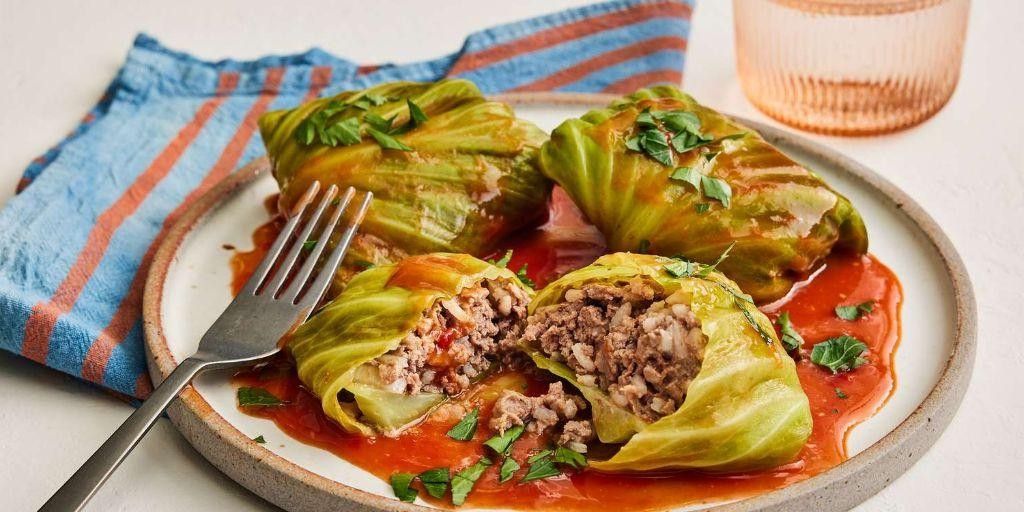 Southwestern Beef and Bean Stuffed Cabbage