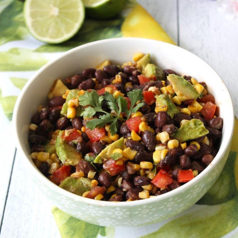 Southwestern Black Bean Composed Salad