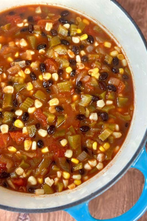 Southwestern Corn and Black Bean Soup