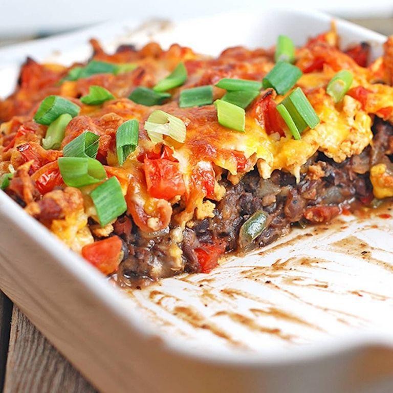 Southwestern Corned Beef and Black Bean Casserole