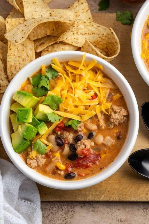 Southwestern Creamy Bean Taco Soup