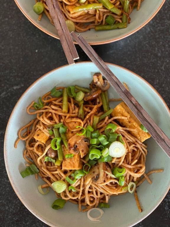 Soy Sauce Noodles with Tofu