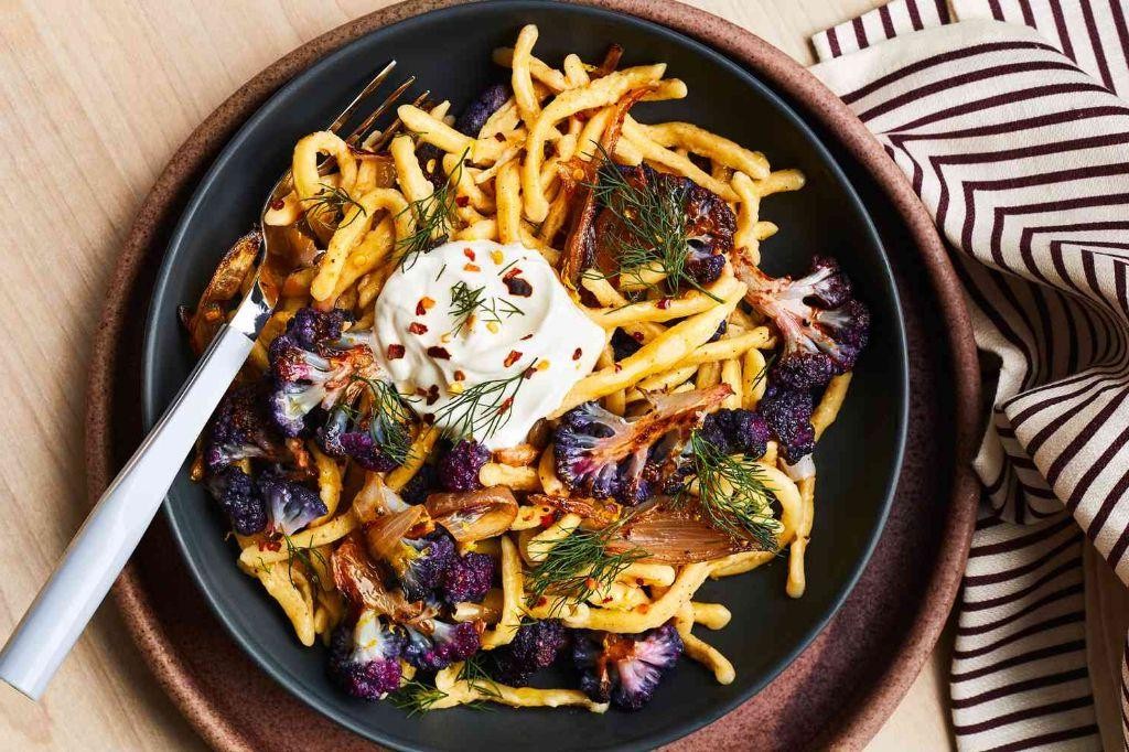 Spaetzle with Roasted Vegetables