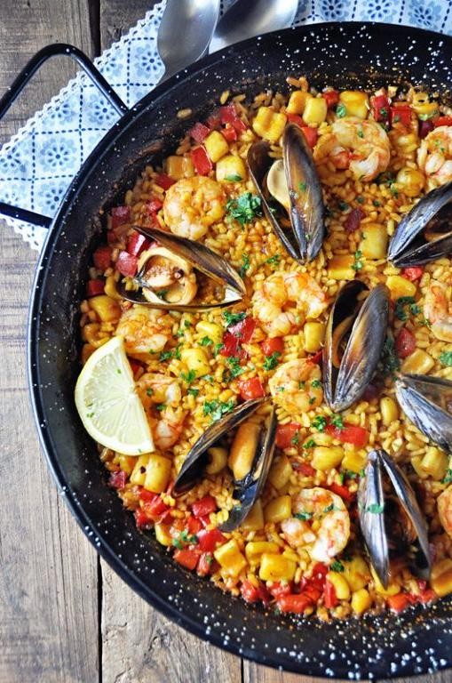 Spanish Fish Ball Paella