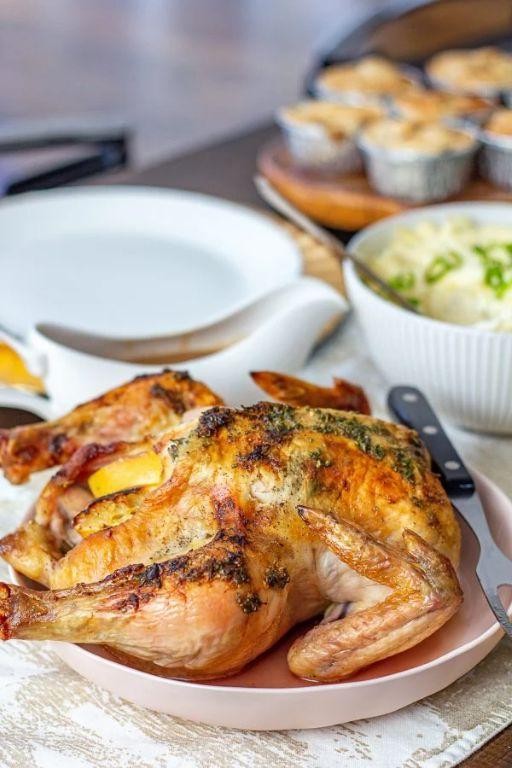 Spanish Roast Chicken with Lemon and Oregano