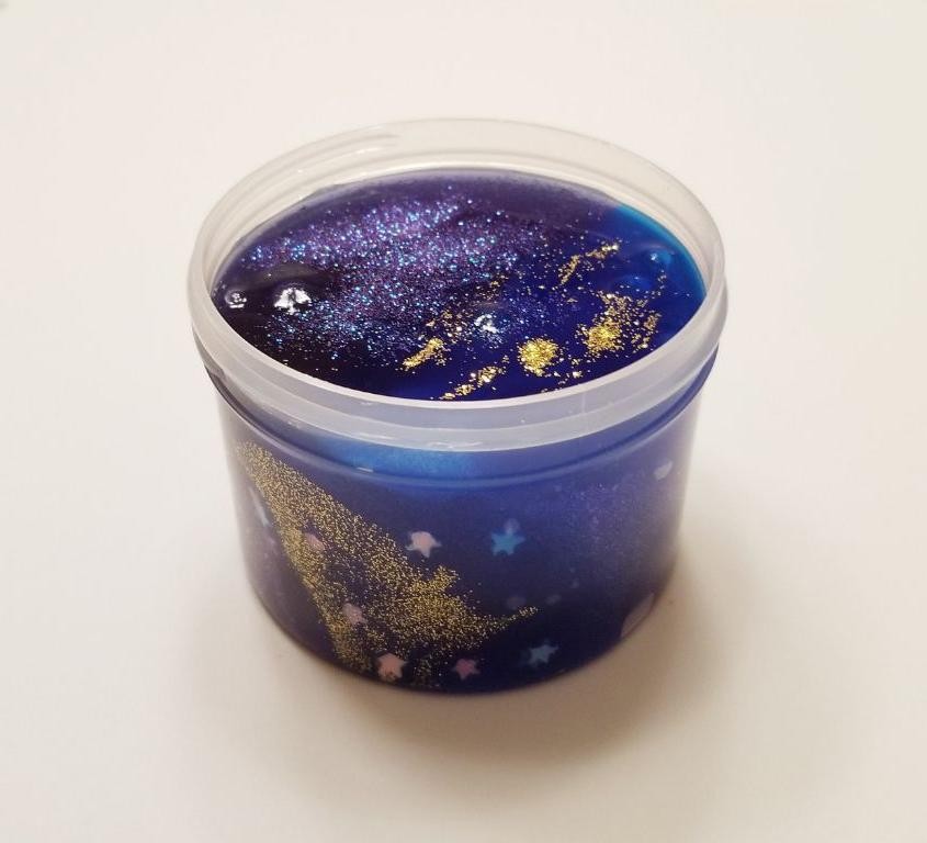 Sparkling Galaxy Clear Slime
