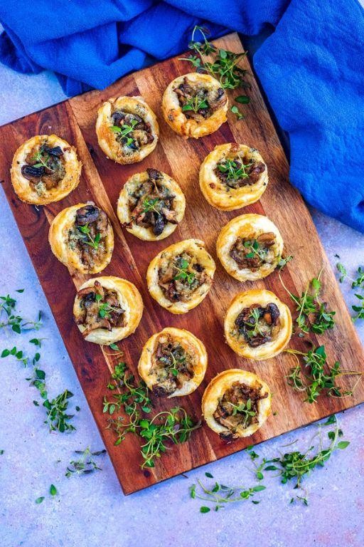 Speedy Mushroom and Thyme Tartlets