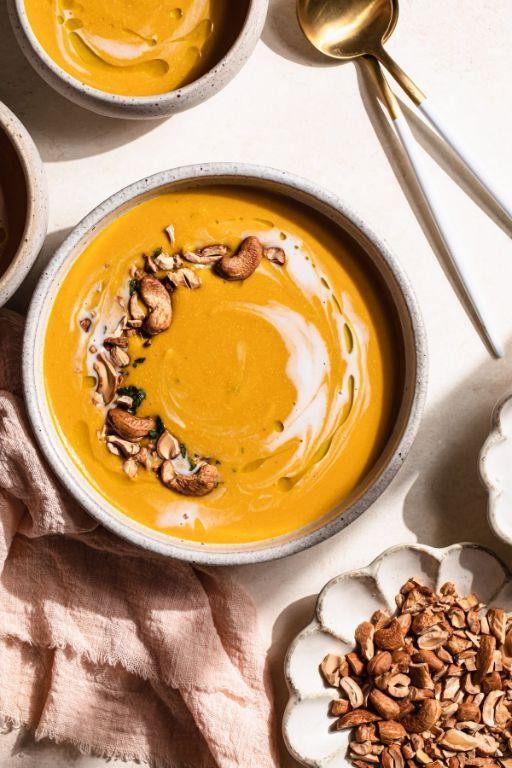 Spiced Calabaza Soup with Coconut Milk