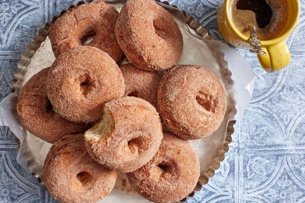 Spiced Cinnamon Potato Doughnuts