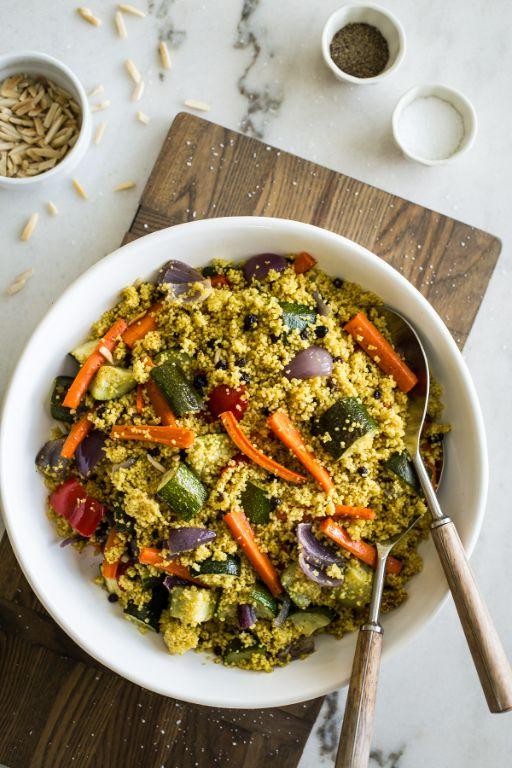 Spiced Couscous with Roasted Vegetables