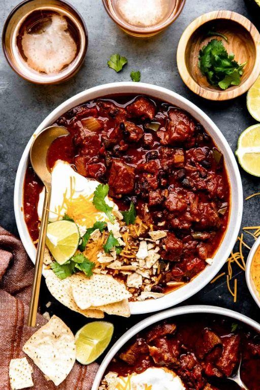 Spiced Cubed Chuck Roast Chili