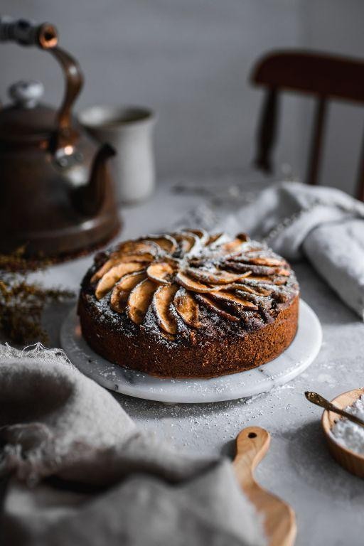 Spiced Date and Apple Cake