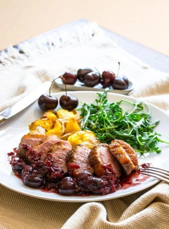 Spiced Duck with Port Wine Reduction
