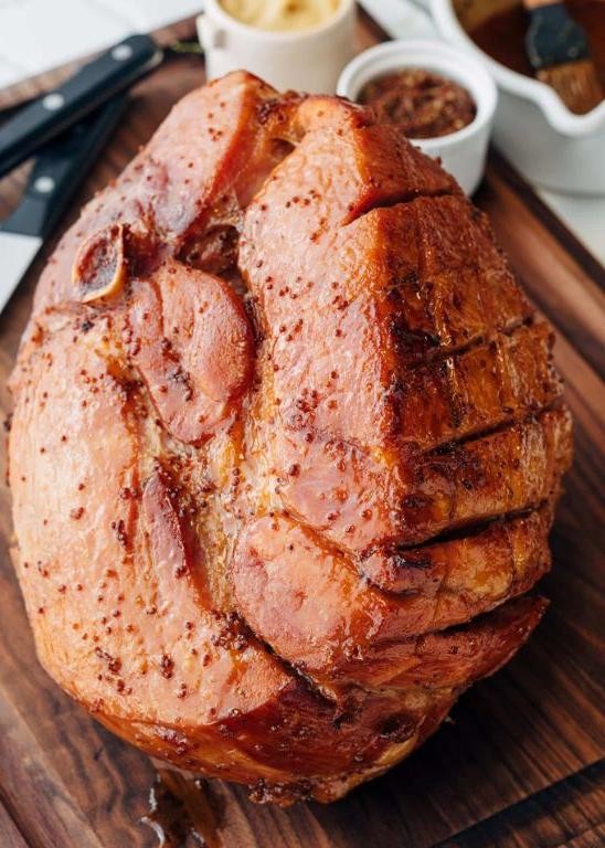 Spiced Honey and Mustard Glazed Ham