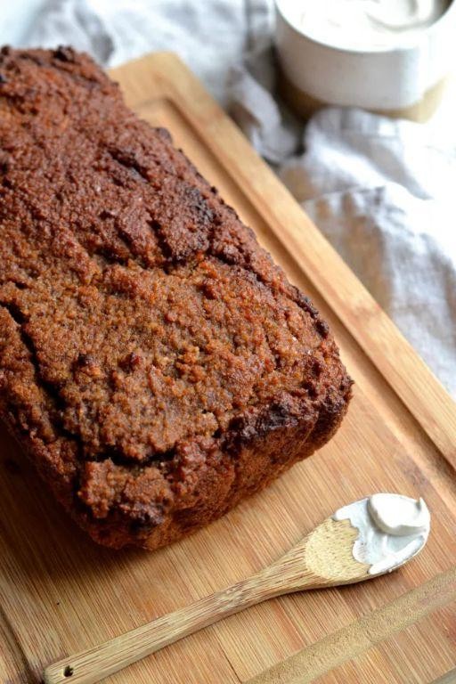 Spiced Keto Banana Bread with Cinnamon and Nutmeg