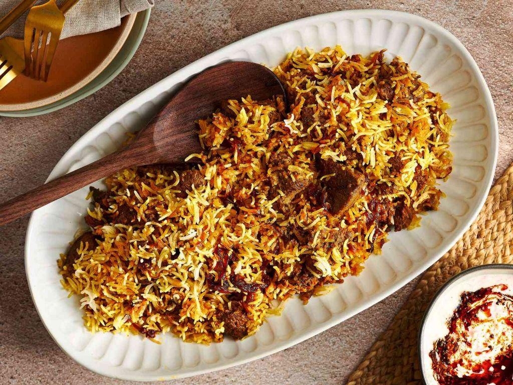 Spiced Lamb and Saffron Biryani