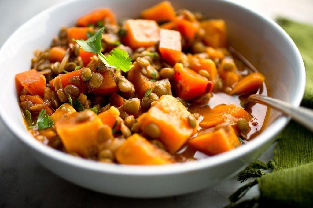 Spiced Lentil and Sweet Potato Stew