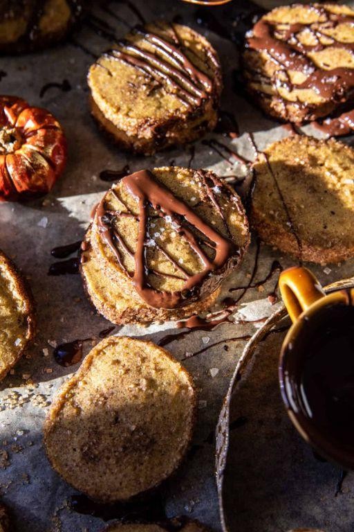 Spiced Pumpkin Caramel Shortbread