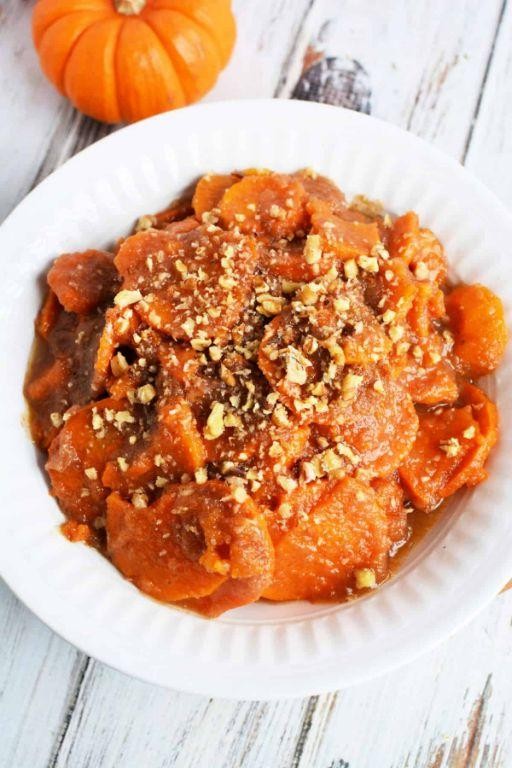 Spiced Slow Cooker Sweet Potato Applesauce