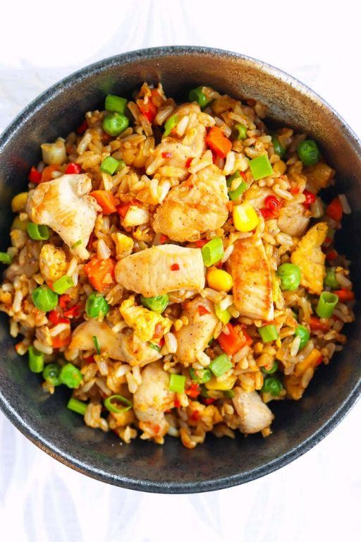 Spicy Asian Chicken Fried Rice