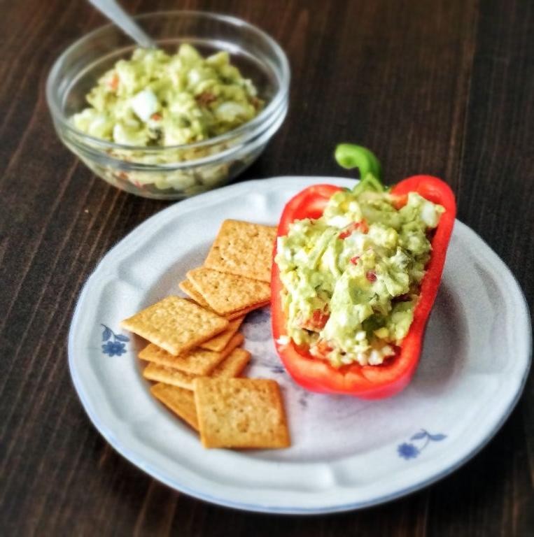 Spicy Avocado and Egg Salad with Jalapeños