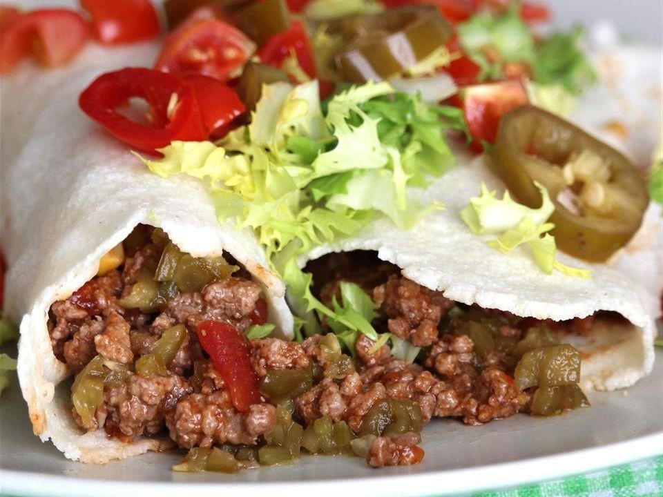 Spicy Beef and Cheese Burrito