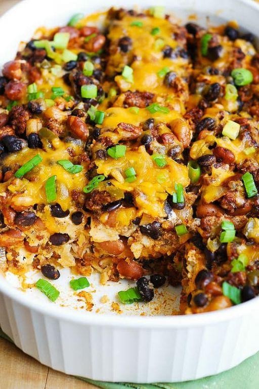 Spicy Black Bean Enchilada Casserole