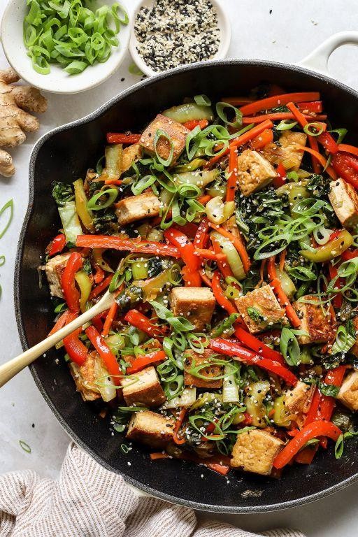 Spicy Bok Choy and Tofu Stir-Fry