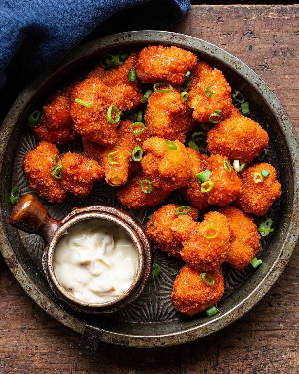 Spicy Buffalo Cauliflower Bites
