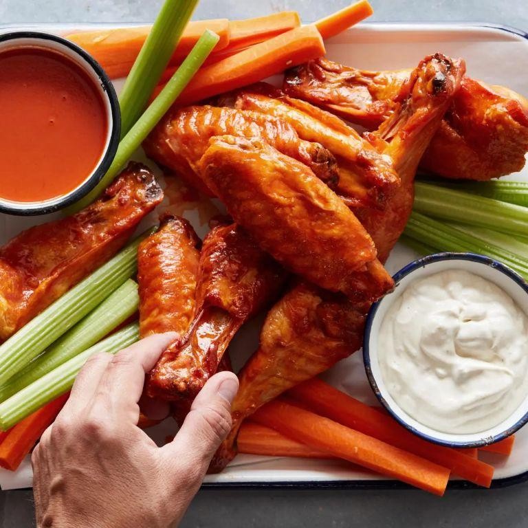 Spicy Buffalo Crock Pot Turkey Wings