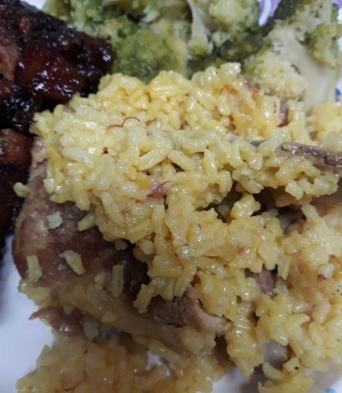 Spicy Cajun Country Style Ribs with Lemon Herb Rice