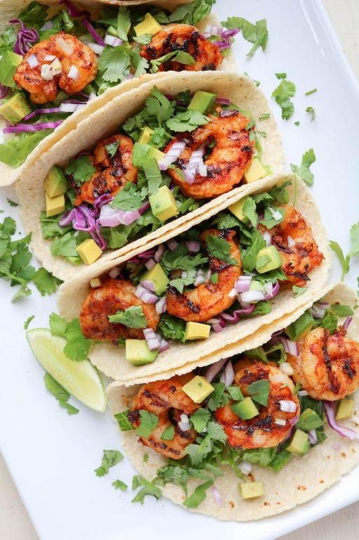 Spicy Cajun Grilled Shrimp Tacos
