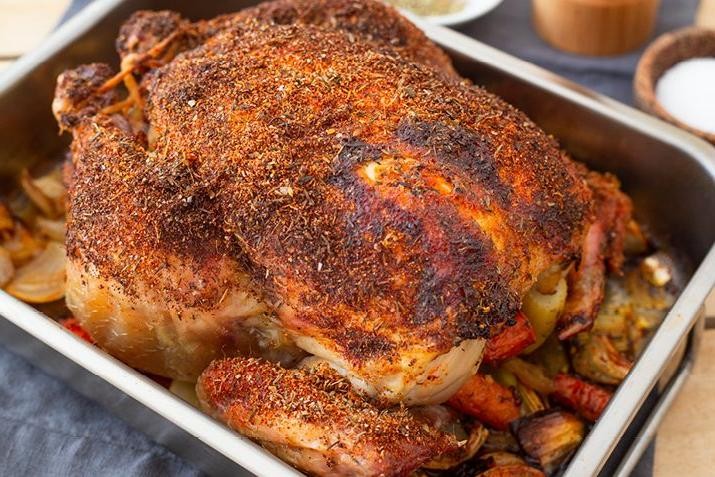 Spicy Cajun Roast Chicken