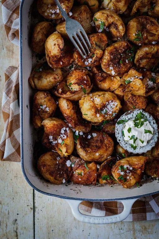 Spicy Cajun Roasted Purple Potatoes