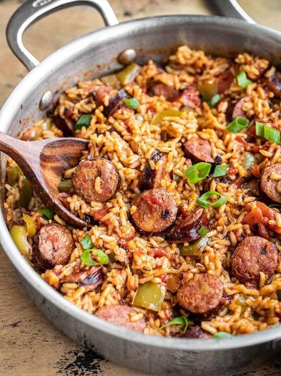 Spicy Cajun Sausage Jambalaya