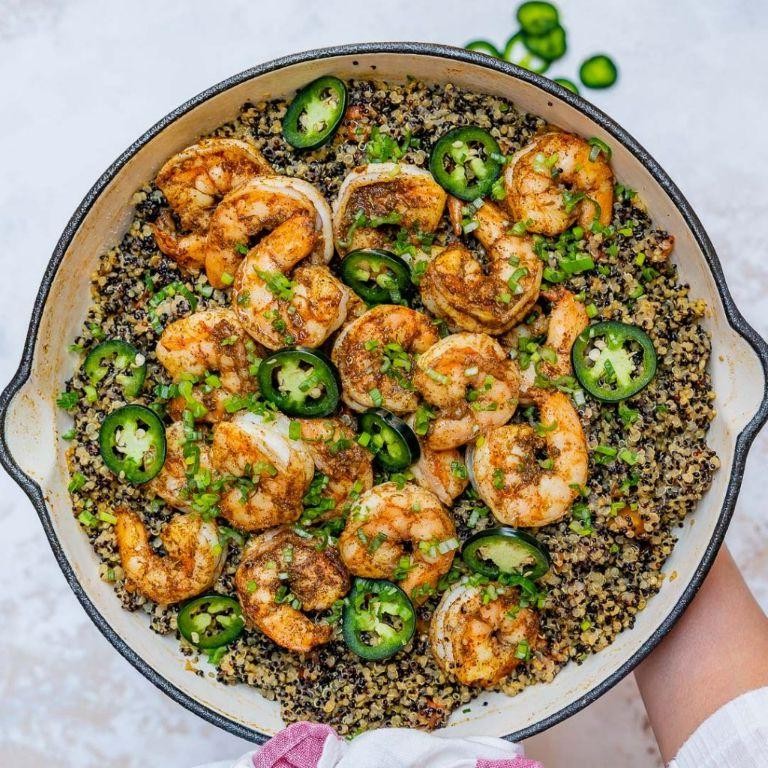 Spicy Cajun Shrimp and Quinoa Rice