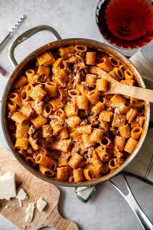Spicy Calabrese Sausage Pasta