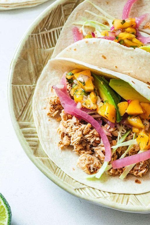 Spicy Canned Red Salmon Tacos