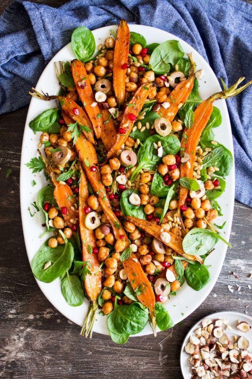 Spicy Carrot and Chickpea Salad