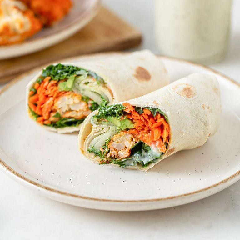 Spicy Cauliflower and Avocado Wrap