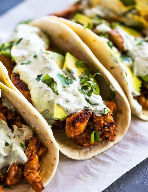Spicy Chicken Tacos with Avocado