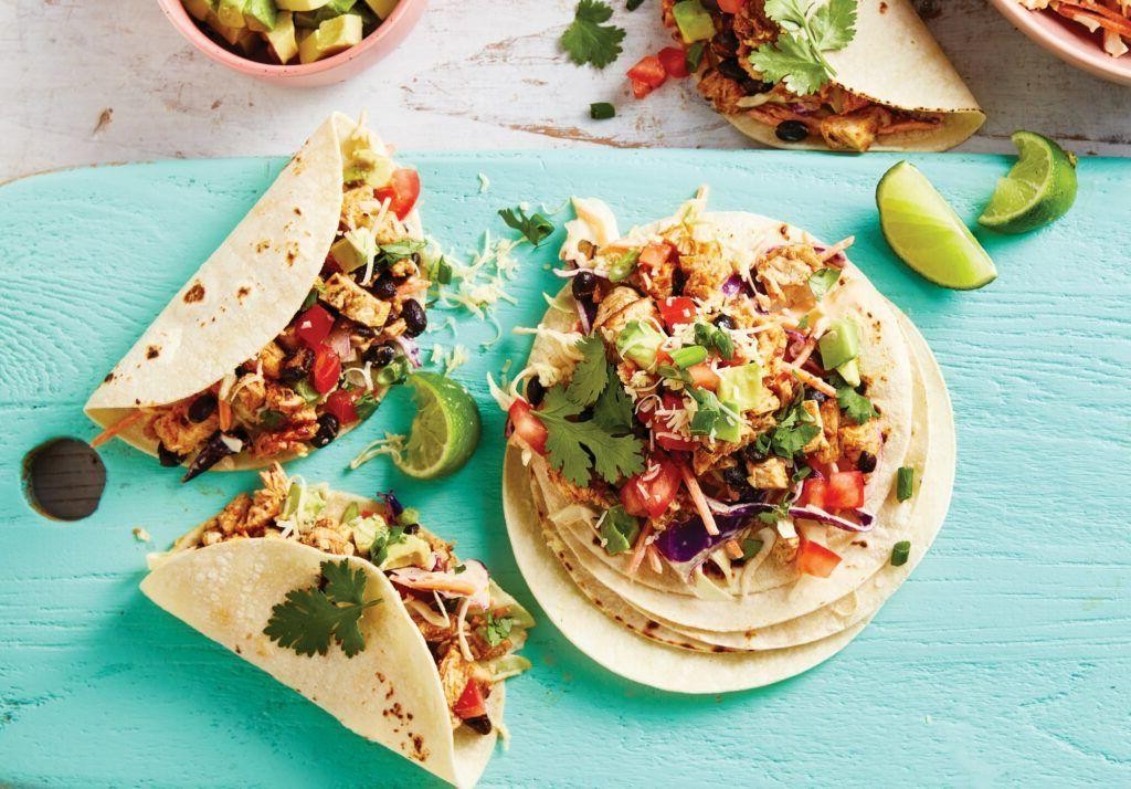 Spicy Chicken Tacos with Black Beans