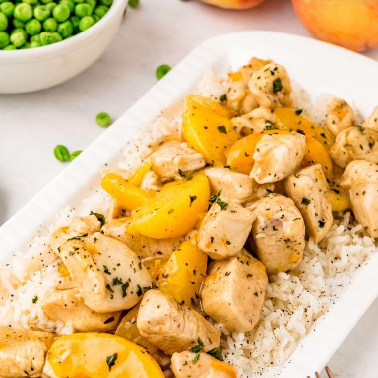 Spicy Chicken and Peach Stir-Fry