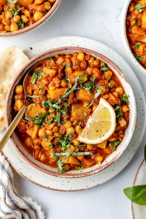 Spicy Chickpea and Butternut Squash Stew