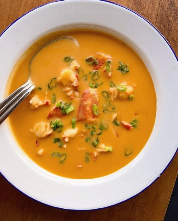 Spicy Chipotle Lobster Bisque