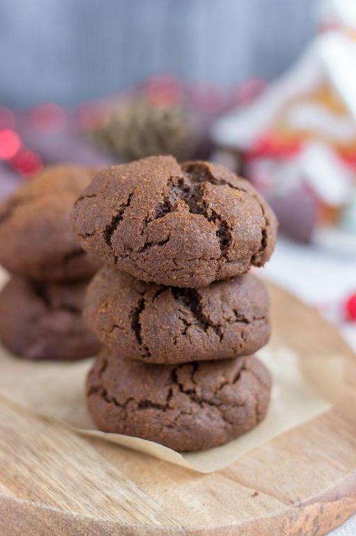 Spicy Chocolate Gingerbread Cookies