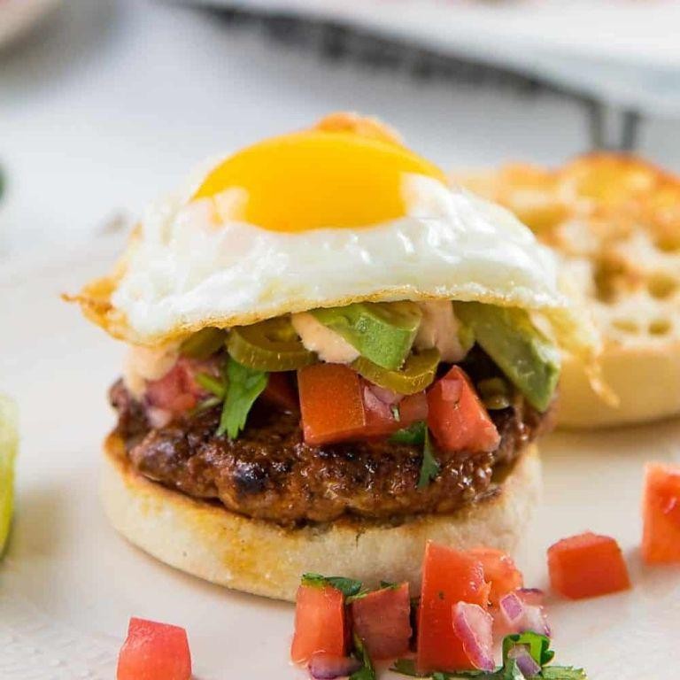 Spicy Chorizo Morning Bun Burger